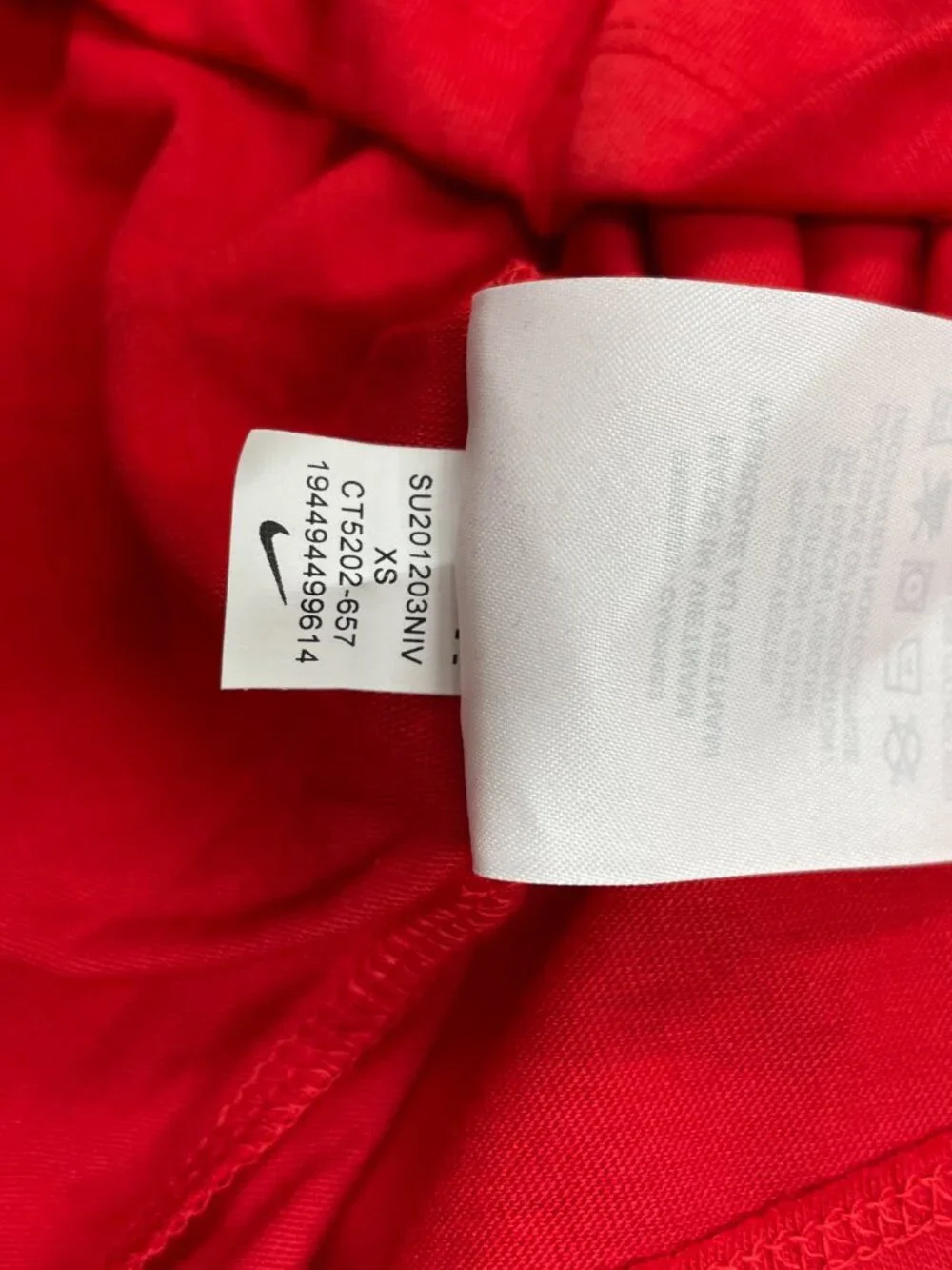 Nike USA Olympic Heritage Sports Soccer Red Ringer T-shirt Women's XS NEW